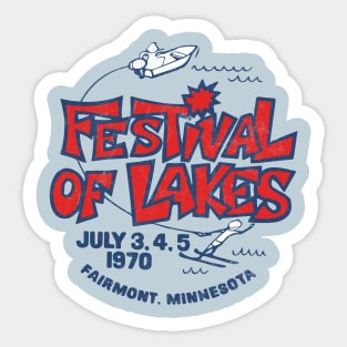 Festival of Lakes, Fairmont, MN Sticker
